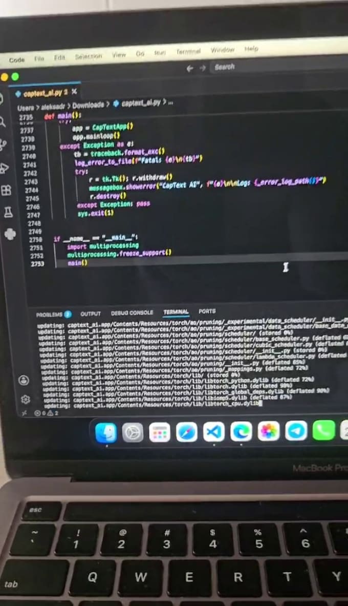 develop custom python scripts or ai telegram bots for you