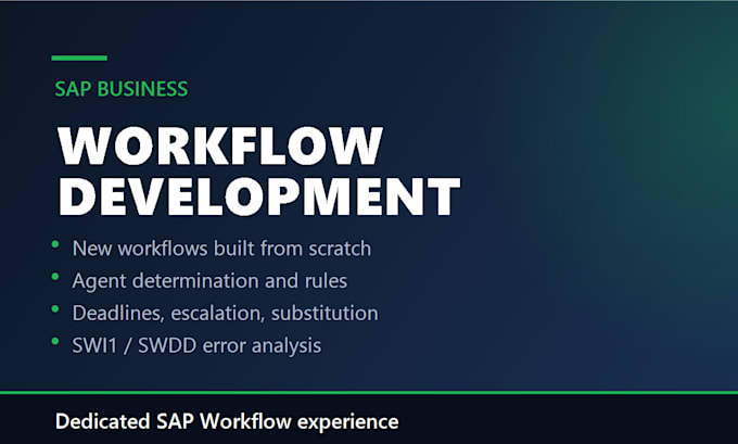 build and fix sap business workflow and approval processes