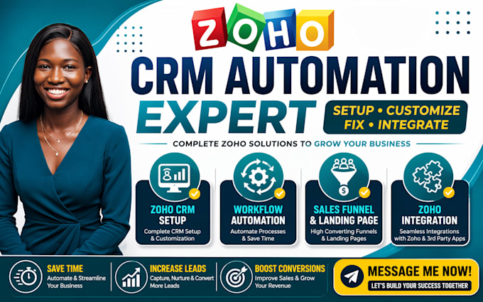 zoho CRM consultant, automation, integrations, migration