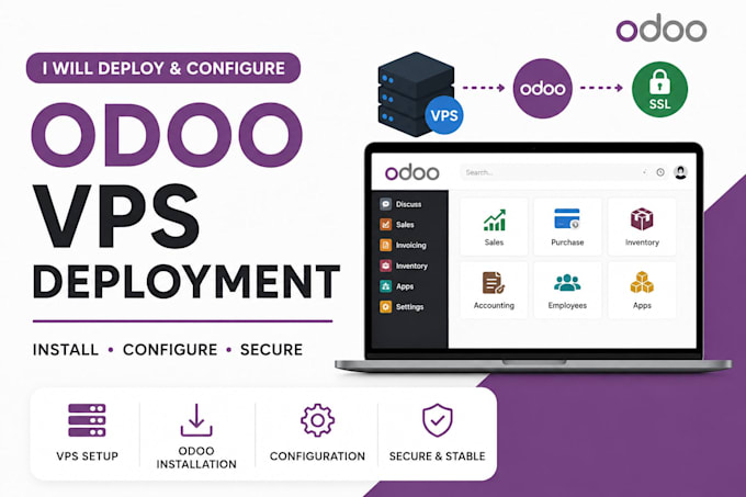 deploy and configure odoo on your vps server