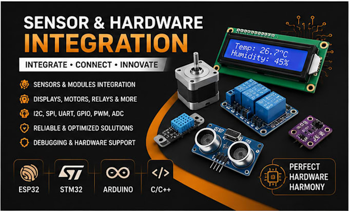 integrate sensors modules displays and peripherals into your firmware