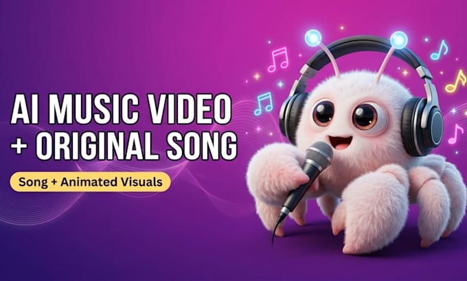create an ai music video with a custom original song and animated visuals