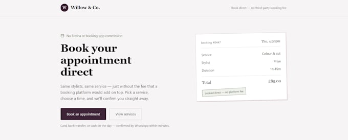 build you a commission free order website