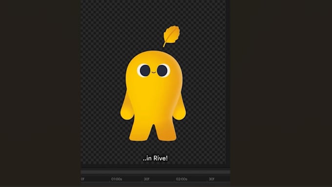 create an animated mascot in rive or lottie for your app, website, game, or bran