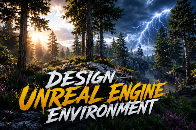 create 3d game environment, design unreal engine environment, ue5 level design
