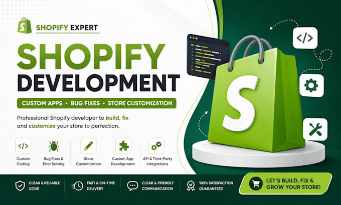 build custom shopify apps and integrate apis for your store