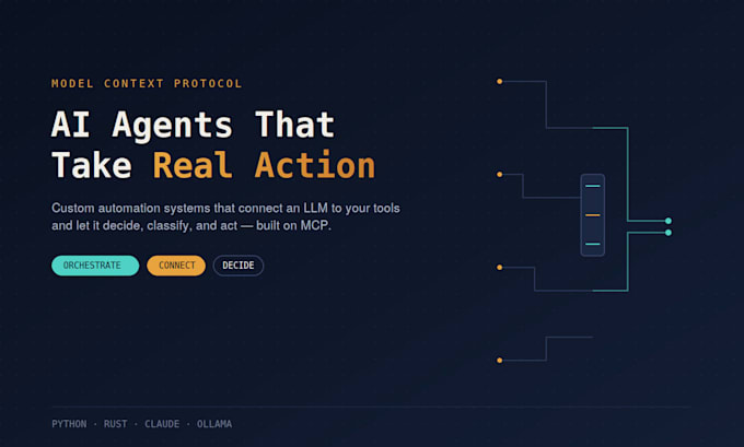 build a custom ai agent automation system using mcp