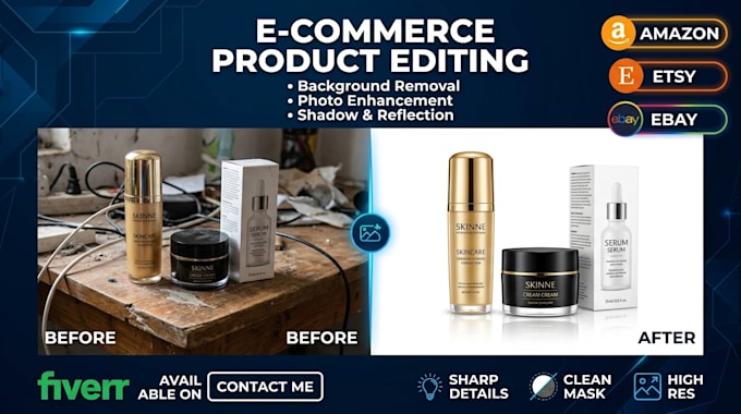 remove background and enhance ecommerce products