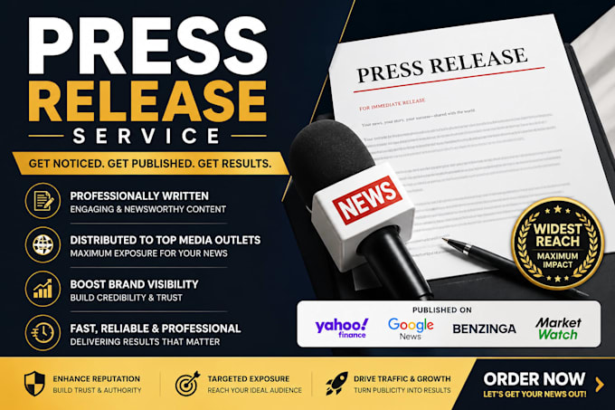 write distribute USA UK global press release on premium news media outlets