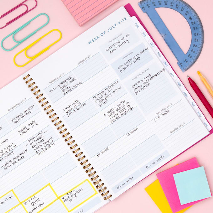 create a personalized time management plan for university students