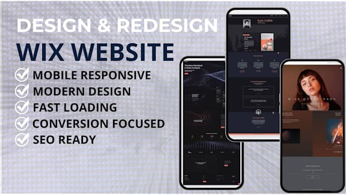 redesign, revamp, and modernize your wix website