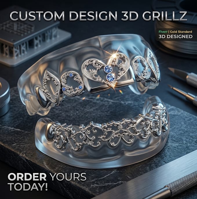 professionally design custom grillz
