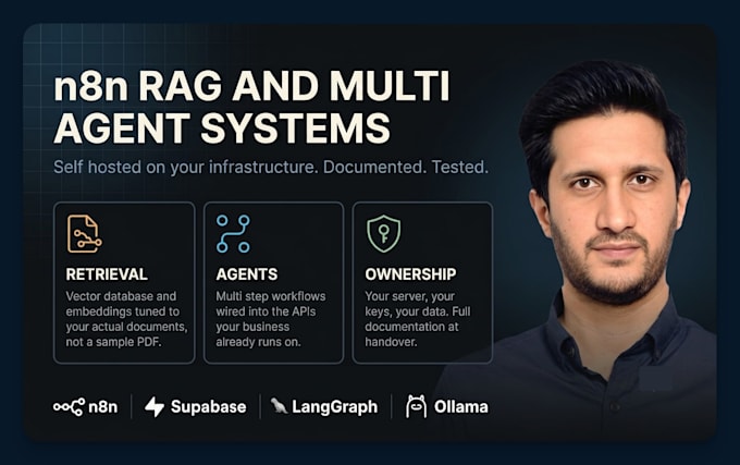 build ai automation, n8n ai agent, multi agent rag and api integration