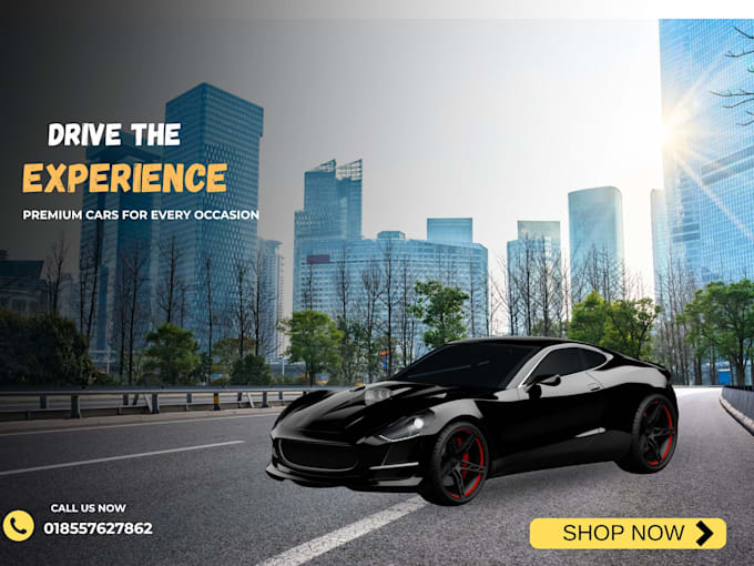 do luxury and professional car ads for facebook  instagram