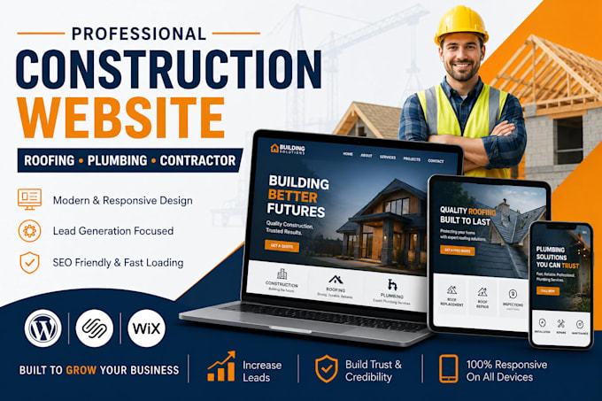 do construction website roofing website plumbing website