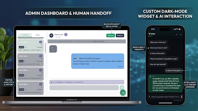 develop an intelligent ai agent with knowledge base and database integration