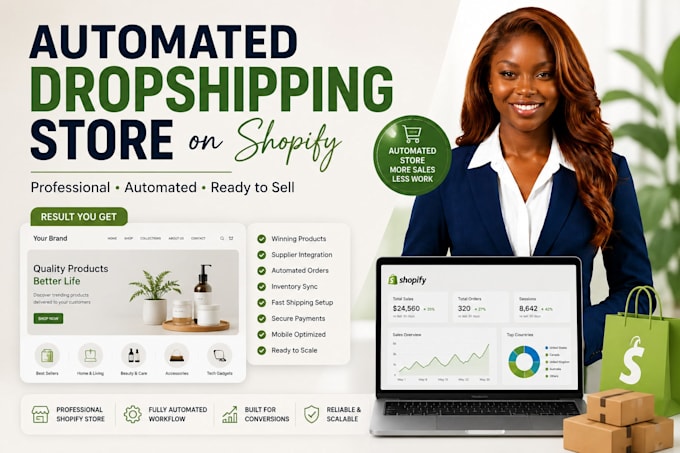 build an automated dropshipping store on shopify