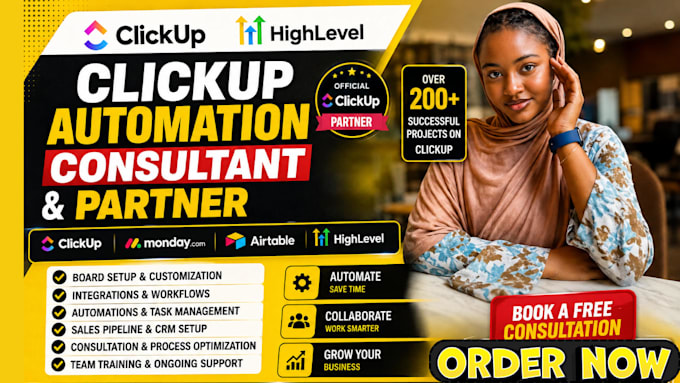 setup clickup workflow automation clickup project management clickup setup
