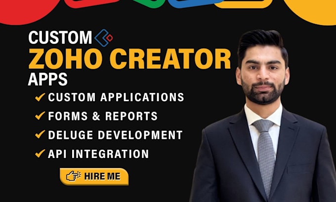 develop a custom zoho creator application for your business