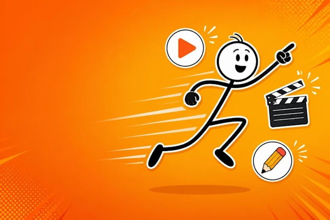 create 2d stickman stick figure animation for youtube explainer video