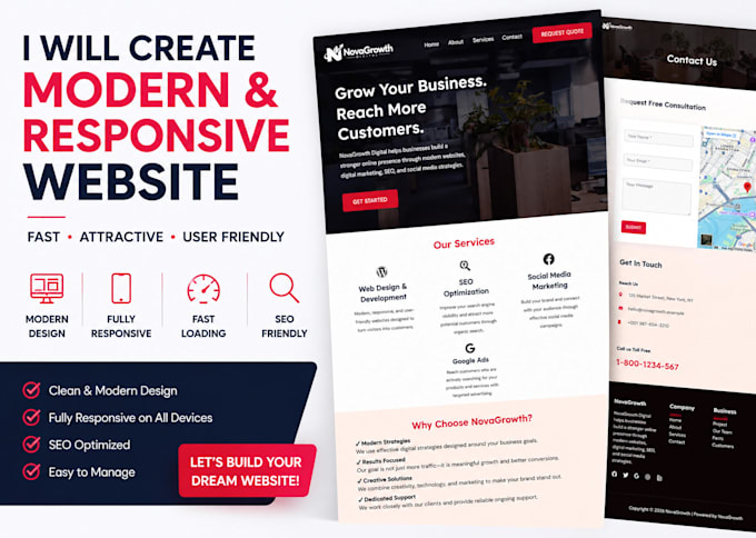build a wordpress website for restaurants and businesses