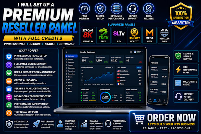 set up a premium reseller panel with full credits