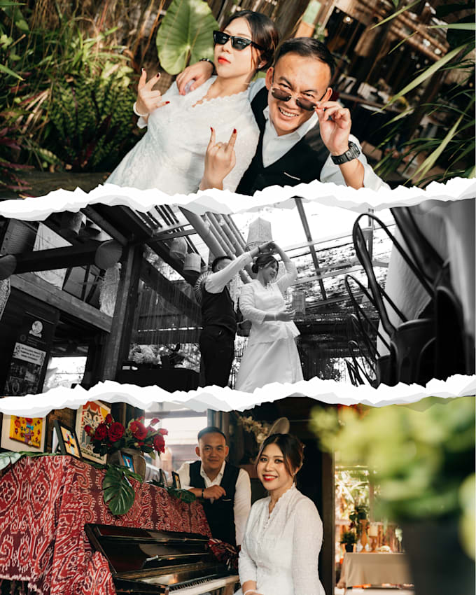 provide professional wedding photography and photo editing