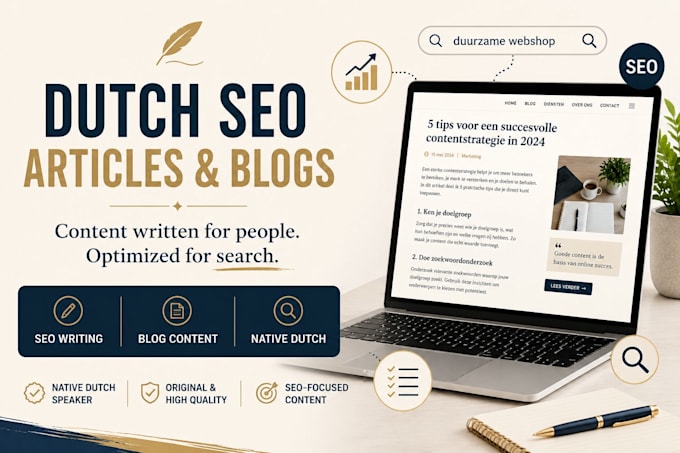 write engaging dutch SEO articles and blog posts