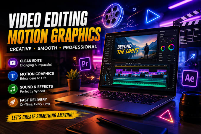 edit videos, ads and youtube shorts for brands and creators