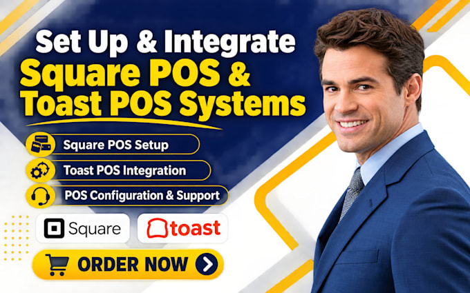 set up and integrate square pos and toast pos systems