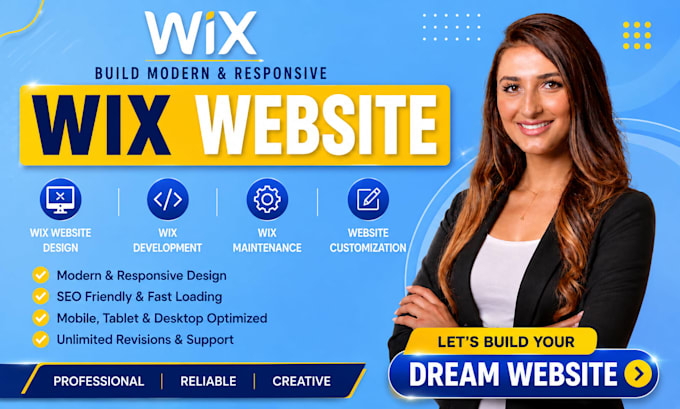 build wix website design wix development, wix maintenance, website customization