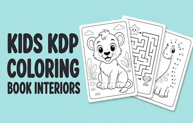create coloring and puzzle books