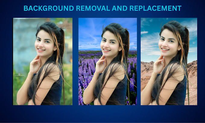 professionally remove or replace the backgrounds