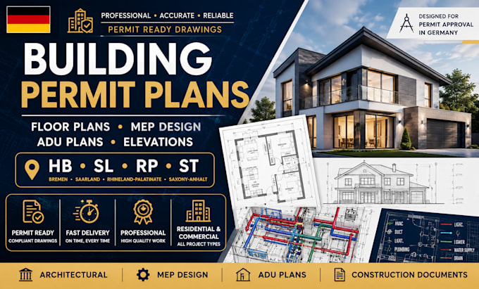 design building permit plans floor plans mep adu plan elevations for hb sl rp st
