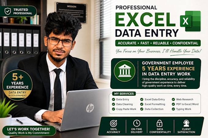 do data entry, clean, split excel ,data, formatting, fast