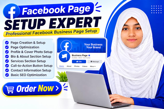 create and setup a professional facebook business page