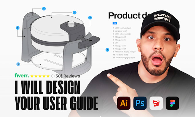 design step by step illustrations and a professional instruction manual