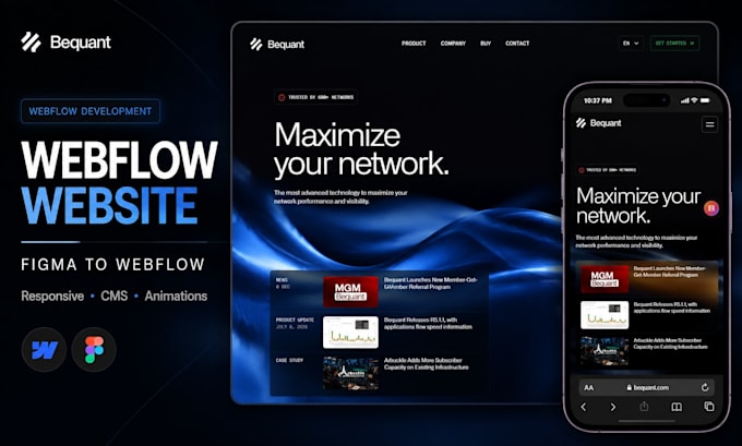 design or develop webflow website, figma to webflow