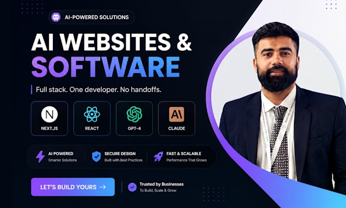 be your full stack ai developer for ai website, ai apps and ai app development