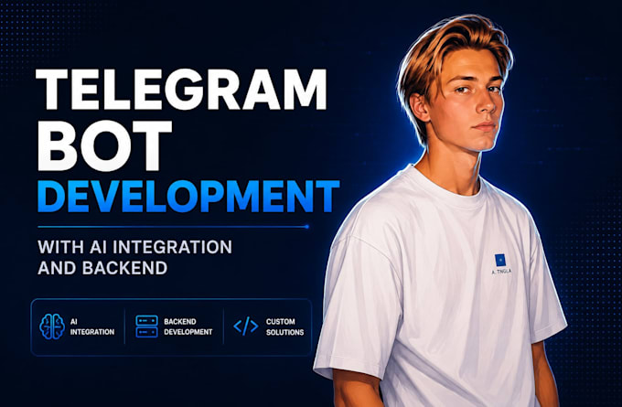 develop a custom telegram bot with ai integration and backend