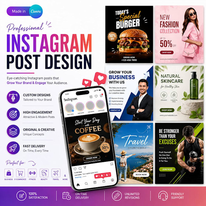 design professional instagram post