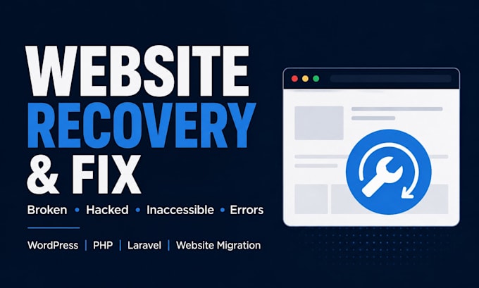recover, fix, or migrate your hacked or broken website