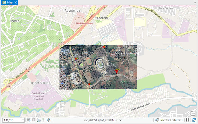 do gis data processing, digitizing and georeferencing in arcgis