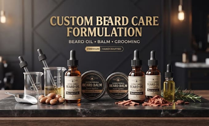 formulate custom beard oil, balm, and premium grooming products