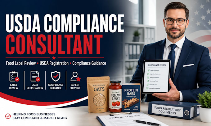 help with usda compliance, food labeling and registration