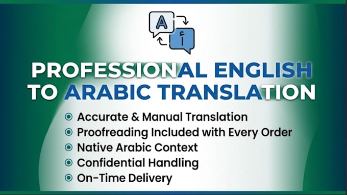 do accurate english to arabic translation and proofreading