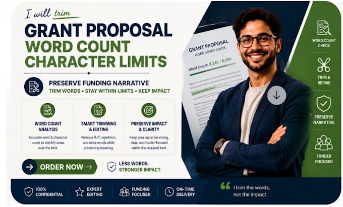 trim grant proposal word count character limits preserve funding narrative