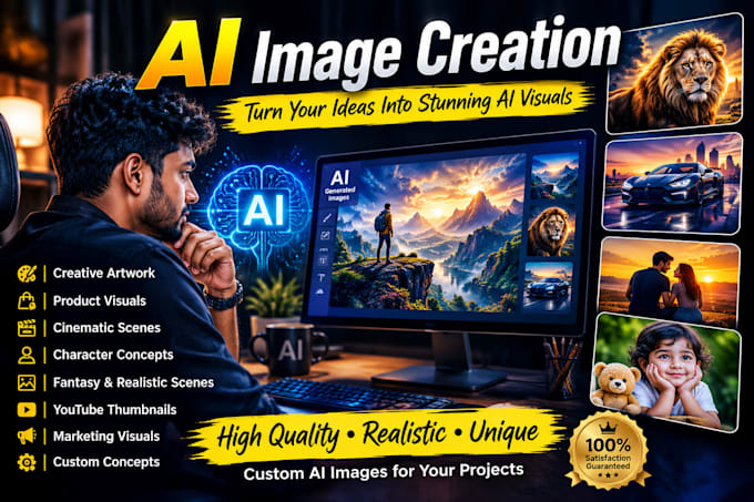 create unique ai generated images for your projects
