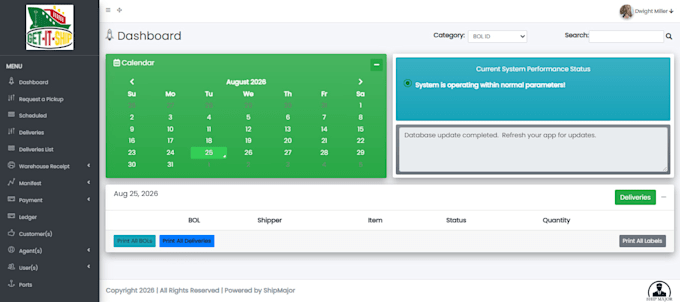 build nvocc shipping logistics platform and cargo tracker