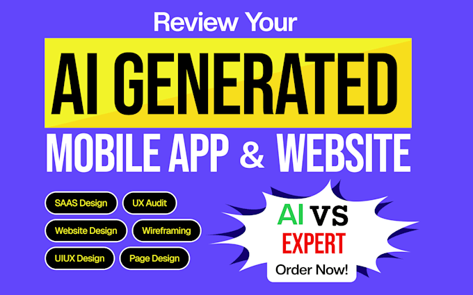 review ai mobile app interface and your website design for better conversion
